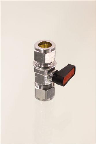 Click to enlarge - These valves are made in a tidy and compact design. Used for pneumatics and water at pressures of up to 20 bars. Under the compression nut is a BSP thread that allows further options for fitting into systems and easier adapting. 
